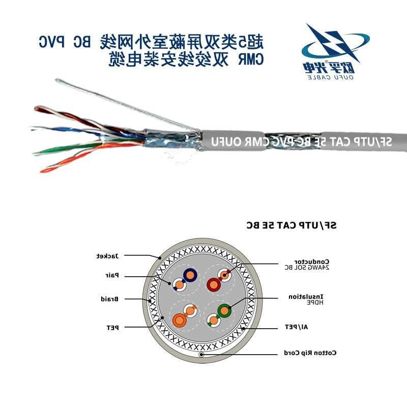 朔州市SF / UTP CAT 5E BC PVC CMR双绞线安装电缆